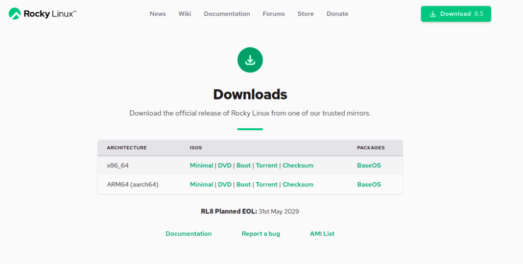 Installing Rocky Linux 9 - Documentation